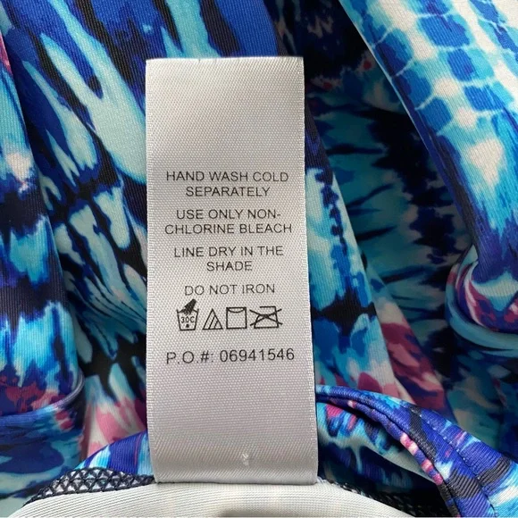 Swimsuits For All Size 24 Cover Up Swimdress Pullover Blue White Geometric Print - Picture 5 of 6